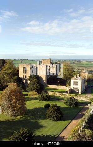 Hardwick Old Hall, Derbyshire, 2007. Historique : L'artiste photographe personnel de l'Angleterre. Banque D'Images