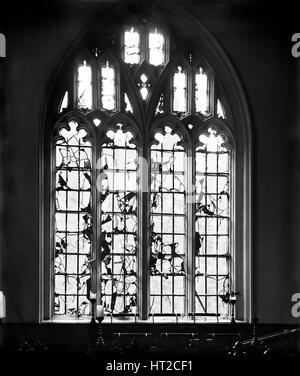 Dommages causés par les bombes à Lincoln's Inn Chapel, Londres, octobre 1915. Artiste : Inconnu. Banque D'Images