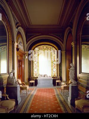 Rez-de-chaussée hall de Brodsworth Hall, South Yorkshire, c2000s( ?). Artiste : Inconnu. Banque D'Images