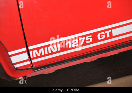 Austin Mini 1275 GT 1980. Artiste : Simon de l'argile. Banque D'Images