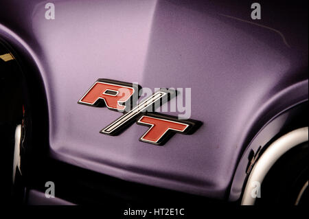 1970 Dodge Coronet RT Hemi. Artiste : Simon de l'argile. Banque D'Images