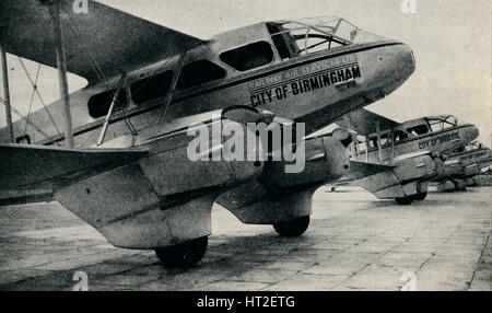 De Havilland DH.89 aéronefs utilisés sur certaines des voies de chemin de fer Air Service, c1934 (C1937). Artiste : Inconnu. Banque D'Images