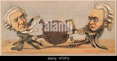 'Mr. Hawkins, C.R. & Dr. Kenealy Q.C.', 1874. Artiste : Faustin. Banque D'Images