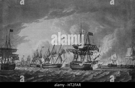 'Avant la "glorieuse Première de juin'', c1795. Artiste : Robert Dodd. Banque D'Images