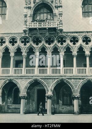 Une partie du palais des Doges, Venise, Italie, 1927. Artiste : Eugen Poppel. Banque D'Images