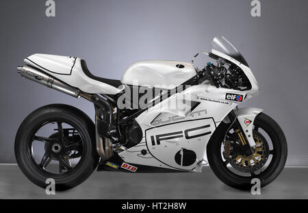 2001 & 2002 Ducati vélo de course : Artiste inconnu. Banque D'Images