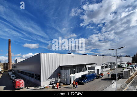 Ceske Budejovice, République tchèque. 06 Mar, 2017. KERN-LIEBERS CR engineering company termine son usine de production dans la région de Ceske Budejovice, la salle est censée commencer à opérer cet été, le 6 mars 2017. Credit : Vacla Pancer/CTK Photo/Alamy Live News Banque D'Images