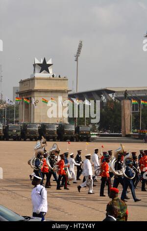 Ghana - une célébration de 60 ans d'indépendance pour l'autorité britannique. Banque D'Images