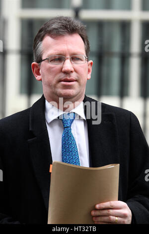 Londres, Royaume-Uni. 7 mars 2017. Jeremy Wright qc mp procureur général vu quitter 10 Downing street. crédit : wfpa/Alamy live news Banque D'Images