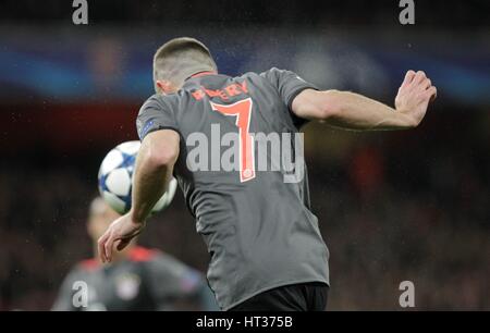 Highbury, UK. 07Th Mar, 2017. 7 mars 2017, unis, Londres, Angleterre, Ligue des Champions de football, Arsenal FC Bayern Munich et Franck Ribéry;en action Crédit : Laurent Locevaphotos Lairys/agence/Alamy Live News Banque D'Images