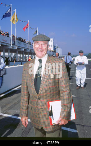 Commentateur Murray Walker à 1998 Goodwood Revival. Artiste : Inconnu. Banque D'Images