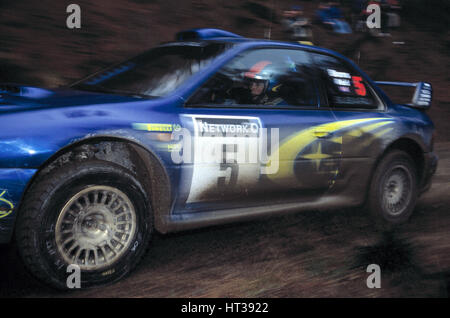 Subaru Impreza WRC99. Artiste : Inconnu. Banque D'Images