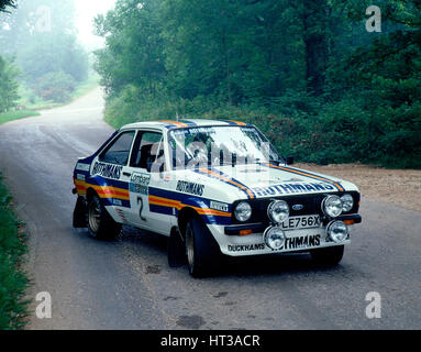 1981 Ford Escort RS1800. Artiste : Inconnu. Banque D'Images