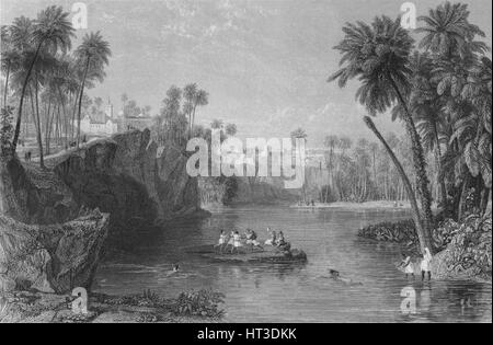 'Ancienne Negeta Neftah, Te, Beylik de Tunis", c1850. Artiste : Thomas Higham. Banque D'Images