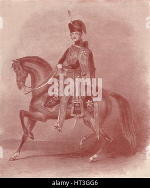 "Son Altesse Royale le Prince Albert, le colonel du 11e régiment des Hussards", 19e siècle, (1909). Artiste : Inconnu. Banque D'Images