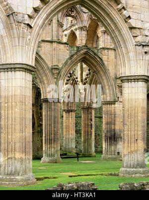 L'abbaye de Rievaulx, c1990-2010. Artiste : Joe Cornish. Banque D'Images