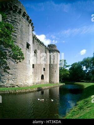 Nunney Castle, c1990-2010. Artiste : Inconnu. Banque D'Images