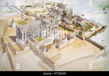 Jewel Tower, Westminster, c1510, (c1990-2010). Organisateur : Terry Ball. Banque D'Images