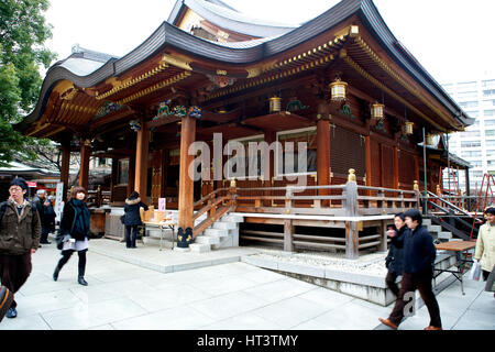 Sanctuaire Shinto Yushima Tenmangu, situé dans le quartier de Bunkyo, Tokyo Japon. Il s'agit d'un site favori pour les étudiants de prier pour la réussite aux examens. Banque D'Images