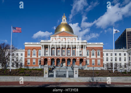 Massachusetts State House - Boston, Massachusetts, USA Banque D'Images