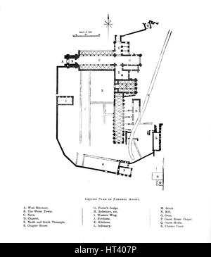 'Plan Masse de l''Abbaye de Furness', 1897. Artiste : Inconnu. Banque D'Images