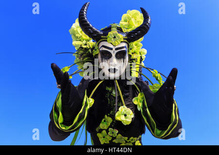 (Maléfique maîtresse de tous les maux) à l'Arsenal de Venise durant le Carnaval de Venise, Italie Banque D'Images