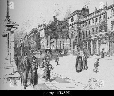 'Bureau de la guerre, Pall Mall', c1890. Artiste : Herbert Railton. Banque D'Images