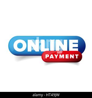 Bouton de paiement en ligne vector Illustration de Vecteur