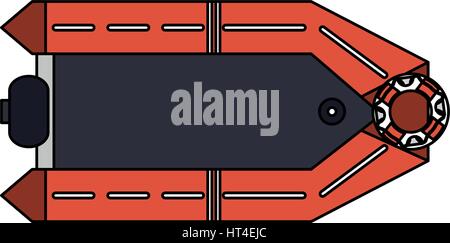 Droit de sauvetage gonflable Illustration de Vecteur
