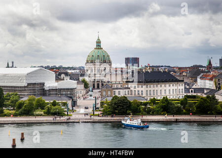 Le point de vue de l'église de l'Frederiks Opéra danois à Copenhague, Danemark. Banque D'Images