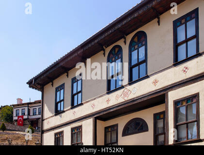 , Traditionnel et historique vieille maison anatolienne (hôtel particulier) dans Tarakli Historic District, dans le nord-ouest de la Turquie. Il est entouré par la forêt et situé à Banque D'Images