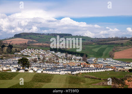 Ladram Bay Holiday Park Devon Banque D'Images