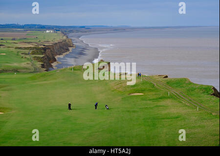 Sheringham Links golf course, à l'égard weybourne, North Norfolk, Angleterre Banque D'Images