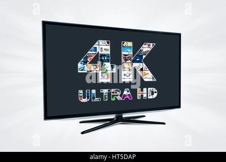 Ultra HD TV. Résolution 4K La technologie de télévision Banque D'Images