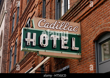 Historique de l'hôtel Cadillac dans le district historique de Pioneer Square, Seattle, Washington, USA Banque D'Images