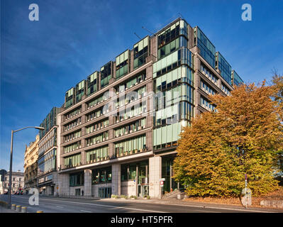 Centre d'échange, l'accueil de la Bourse de Varsovie à Varsovie, Pologne Banque D'Images