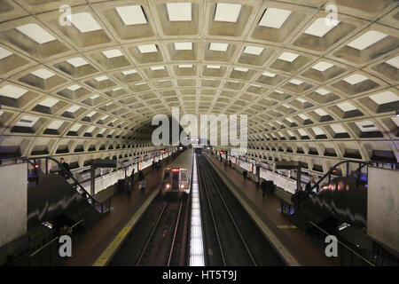 La station de métro Dupont Circle à Washington DC.USA Banque D'Images