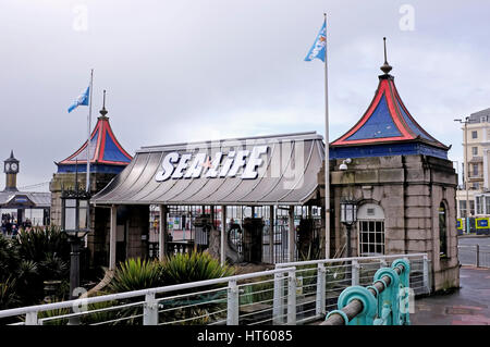 Le Sealife Centre de Brighton est le plus ancien aquarium et a été construit en 1872 par Eugenius Birch Banque D'Images