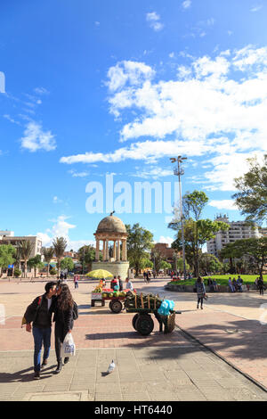 Bogota, Colombie - Avril 21 : personnes non identifiées à la Parque de Los Periodistas le 21 avril 2016 à Bogota, Colombie. Banque D'Images