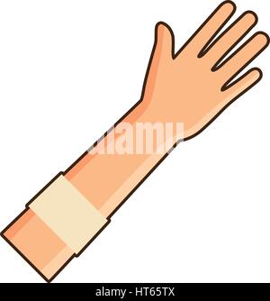 La main de don du sang l'icône bandage Illustration de Vecteur
