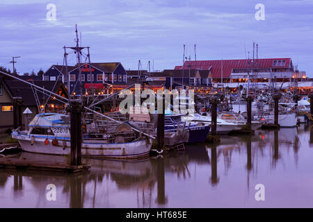 Village de pêche de Steveston, Vancouver, British Columbia, Canada, Amérique du Nord Banque D'Images