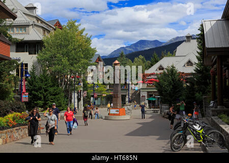 Le Village de Whistler, British Columbia, Canada, Amérique du Nord Banque D'Images