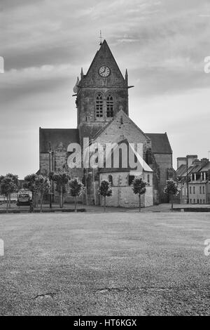 Sainte-Mère-Église, Normandie, France Banque D'Images