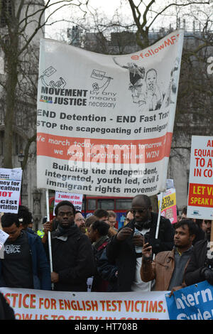 Trump Stop Stop & Brexit manifestation à Parliament Square, Londres. Banque D'Images