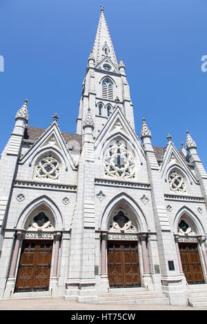 L'entrée de la basilique-cathédrale Sainte-Marie de la ville de Halifax (Nouvelle-Écosse). Banque D'Images