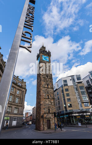 Tolbooth Steeple à Merchant City Glasgow Banque D'Images