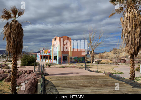 Abandonné Rock-A-Hoola Waterpark, Newberry Springs, California, USA Banque D'Images