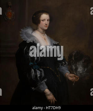 Portrait d'Anna Service, par Anthony Van Dyck, 1628, Royal Art Gallery, Musée Mauritshuis, La Haye, Pays-Bas, Europe Banque D'Images