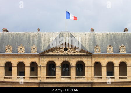 Décorations Gable aux Invalides à Paris, France Banque D'Images