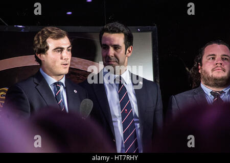 Gibraltar - 7 mars - Gibraltar Rugby a gagné la haute équipe de sport. Le GBC Sports Awards 2016, tenue à Brunos à Ocean Village et diffusée en direct de larmes et de joie. Le gagnant de l'individu est Joelle Moreno qui a excellé dans trois sports Basket-ball, le netball et le football. L'ensemble de ce qu'elle a joué pour l'équipe nationale. Crédit : Stephen Ignacio/Alamy Live News Banque D'Images